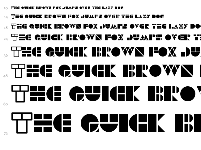 Warehouse Project font waterfall